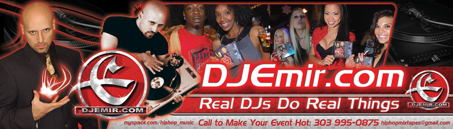 DJ Emir One of The World Top Nightclub and Mixtape Deejays Hip Hop And Reggae Music Website Banner
