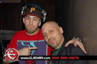 DJ Sounds Supreme and DJ Emir Mardi Gras Party Pic Martini Ranch