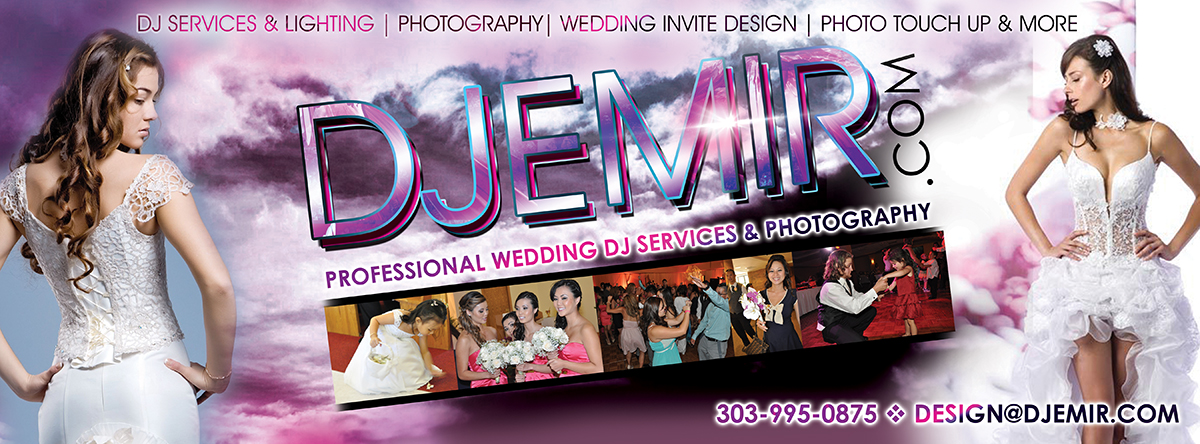 Wedding DJ Services And Photography Denver Colorado Banner Design