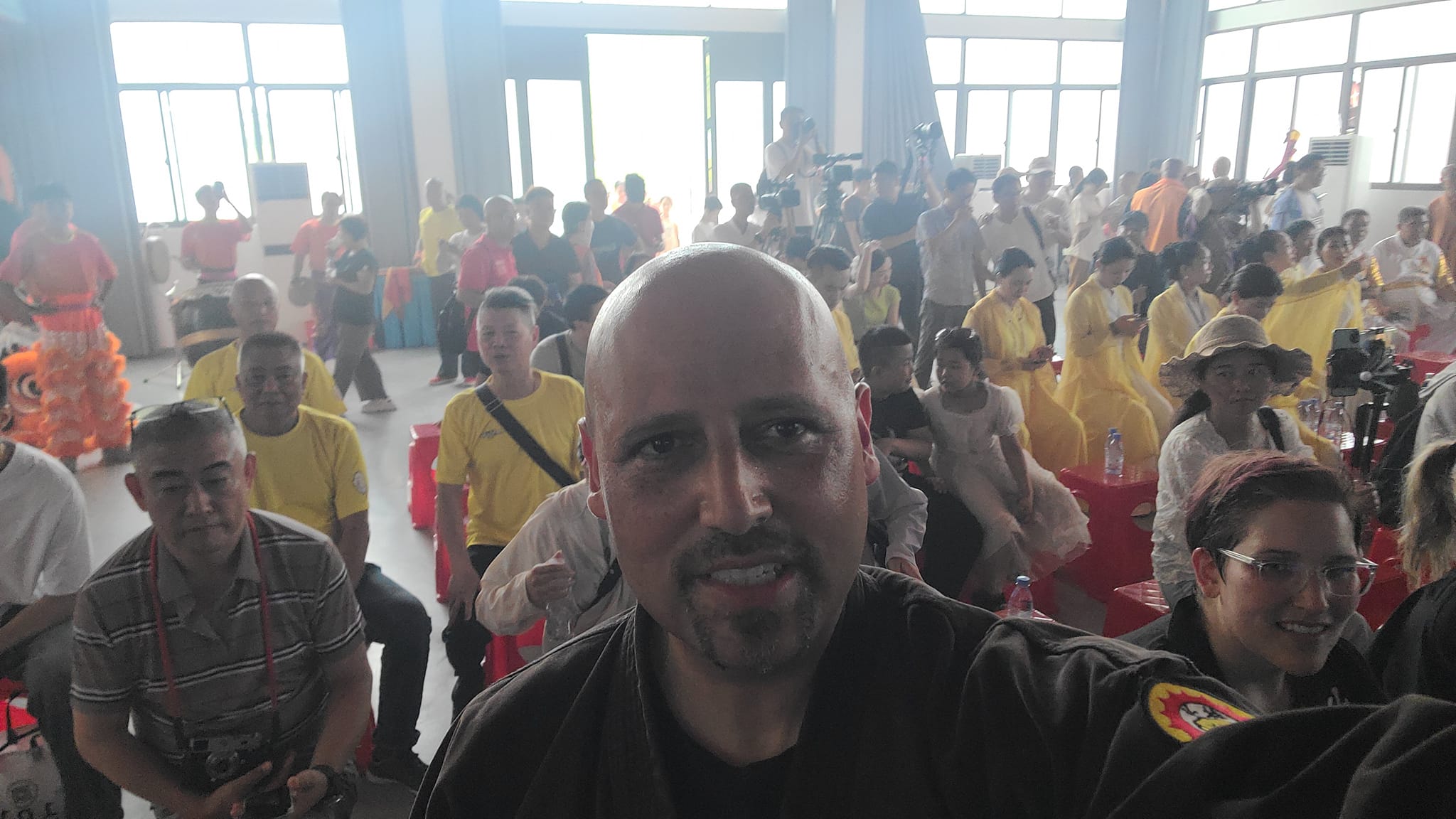 Audience and Participants at the Stage Show at the Southern Shaolin Temple